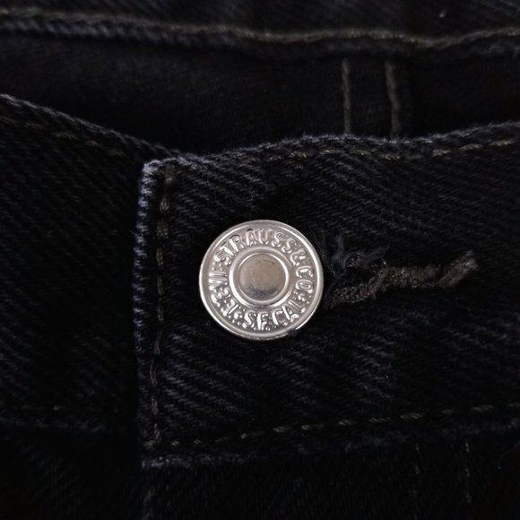 Levi's | 550 Relaxed Fit Black Denim Jeans 38x34 - Picture 7 of 8